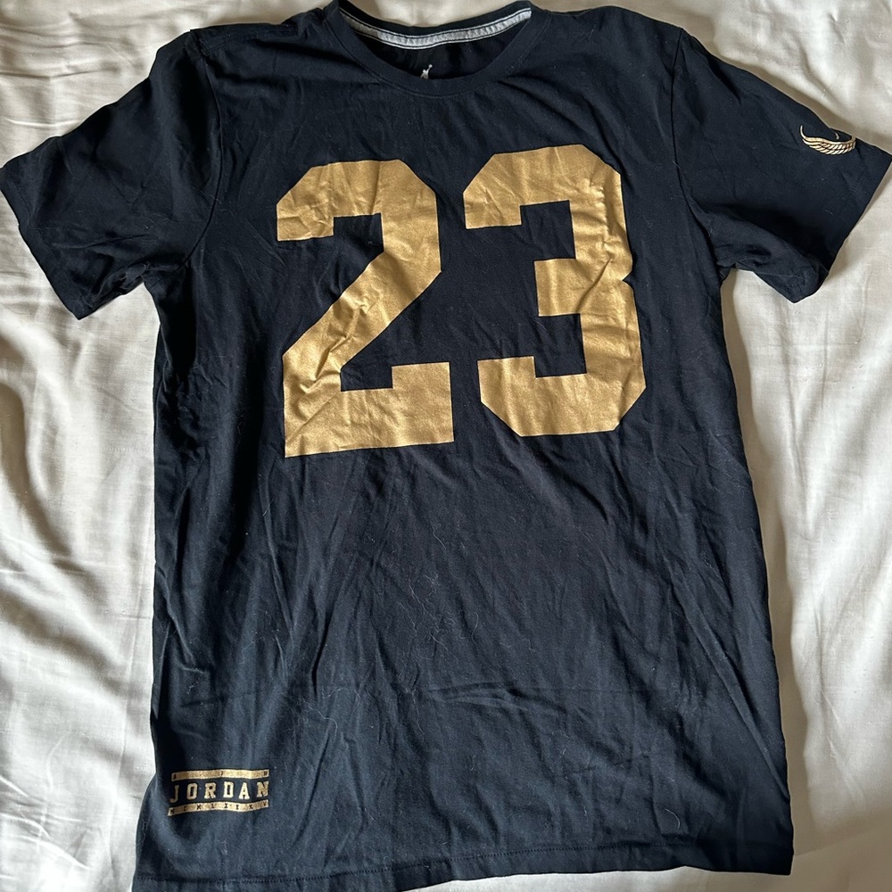 Jordan ‘23’ Black & Gold T-Shirt
